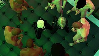 Matrix Gangbang Featuring Latex Bitches With Double Penetration