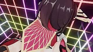 Masked bitch Beidou takes control in wild sex ride