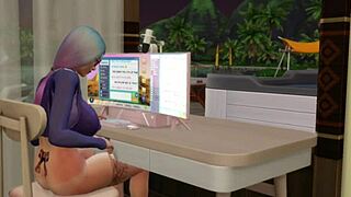 ebony babe with massive ass fucked hard from behind with friends watching