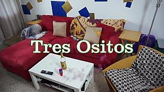 Intense bareback threesome with mexican bears.