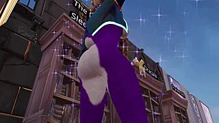 dj bop showcases furry mod with big ass and tits in solo scene