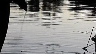 Pissing in a lake on 06-30-18