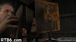 Anal castigation makes her squirt wildly