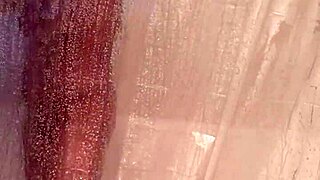 Mandeezy4u2 showers with intense brunette masturbation in steamy amateur action