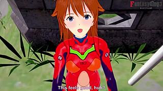 Asuka Langley Soryu In Pov Scene