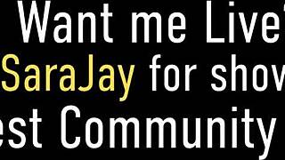 I can't resist Sara Jay dildo drilling my mature muff