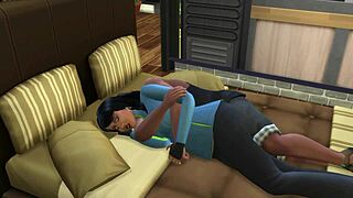 He knocks up his horny fuck buddy in Sims4