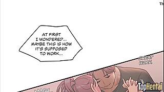 Ebony joga vadba se spremeni v CFNM hentai seks vadbo poglavje 8