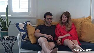 I-I feel so submissive with this huge cock, long legs in fishnets, and blonde couple vibes...