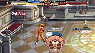 brian battles izanami in anime hentai cumshot