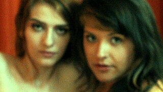 Carrie B and Savannah intensely suck double dildo in photoshoot.