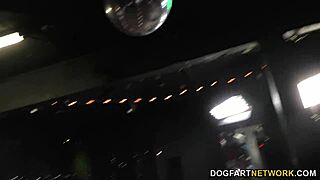 omg keisha grey lovin this interracial blowbang, cum all over meh face!