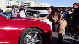 Darleen Davne at the car wash event in Calama part 2 😊