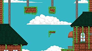 Super erotic jump king game where jump fucker plays around