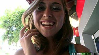 I enjoy Riley Reed's POV blowjob on my big cock