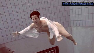 tattooed teen sara swims fully clothed