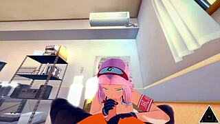 i can’t believe koikatsu sakura from naruto bangs hard in uncensored anime sex.