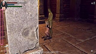 let's play knight girl and dungeons with shaved pussy!