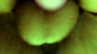 Hot neighbor with piercing calls for pussy close up when husband is away