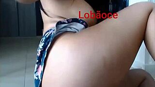 Latina teen babe shows off her curves and blonde hair