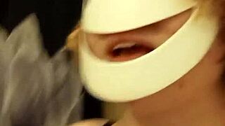 Desperate pissing in amateur video.