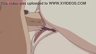 Watch this hentai threesome with redhead and monster cocks!