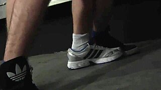 horny amateurs having a rough gay sex in night club