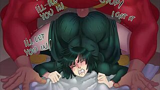 Hentai Parody Creampie Anal with Blonde Brunette Tits!