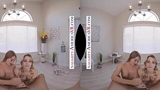 Naughty America: TWO CHICKS SAME TIME VR with Kenna James & Veronica Weston