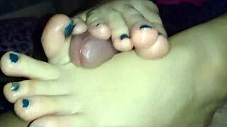 Can you believe my ex gf gave me a barefoot footjob?