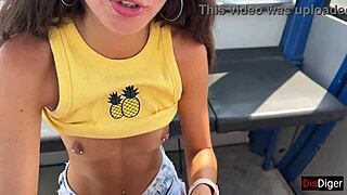 Public RISKY BLOWJOB on Ferris Wheel at Amusement Park