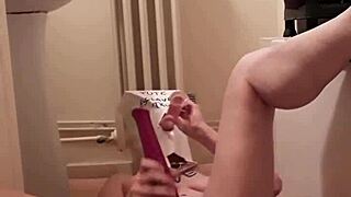 Slave Trains Herself in Masked BDSM