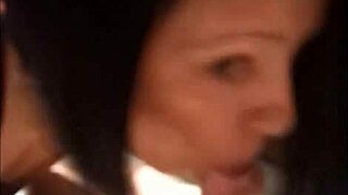 Brunette Sucking And Drinking Cum With Intense Passion In POV Blowjob Scene