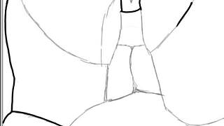 Drawing Black Big Booty In Doggy Style Position