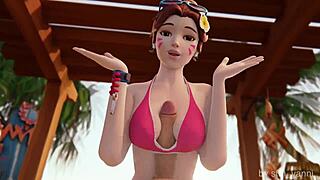 Ultimate Overwatch 4 SFM Yanni Reupload Rocks with Hard Anal!