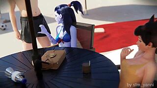 Ultimate Overwatch 4 SFM Yanni Reupload Rocks with Hard Anal!