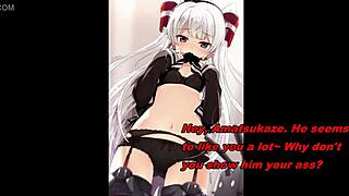amatsukaze and shimakaze give dual jerk off instructions in this anime hentai