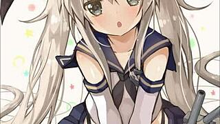 amatsukaze and shimakaze give dual jerk off instructions in this anime hentai