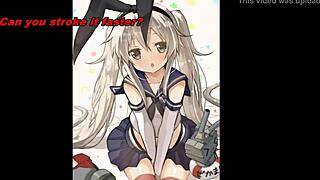 amatsukaze and shimakaze give dual jerk off instructions in this anime hentai