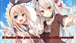 amatsukaze and shimakaze give dual jerk off instructions in this anime hentai