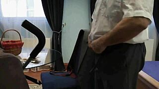 Blonde Fucks Father-In-Law In Crossdressing Fun!