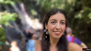 Crazy Gay Cumwalk On Public Outdoor Waterfall