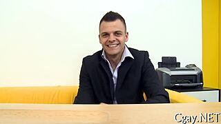 Gay Stud Wields Massive Cock.