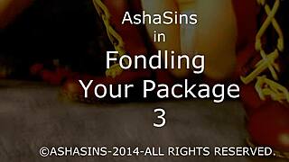 She slips on those tiny shorts, grabs the dildo toy, and starts TEASING with slow fondling moves. The package gets all the attention it craves.