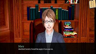 redhead milf shows big ass in cartoon family scene