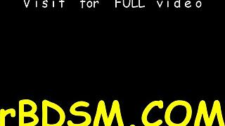 WATCH THIS GORGEOUS BRUNETTE MASTURBATE DAILY IN BDSM FETISH STYLE!