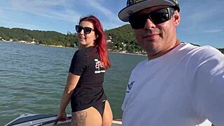 Teen with small natural tits enjoys amateur balloon fun