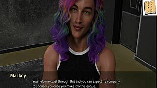 John stands up for his sexy coach in an animated tale