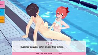 Доки Доки хентай футджоб игра!