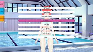 Watch Doki Doki Hentai Footjob Game!